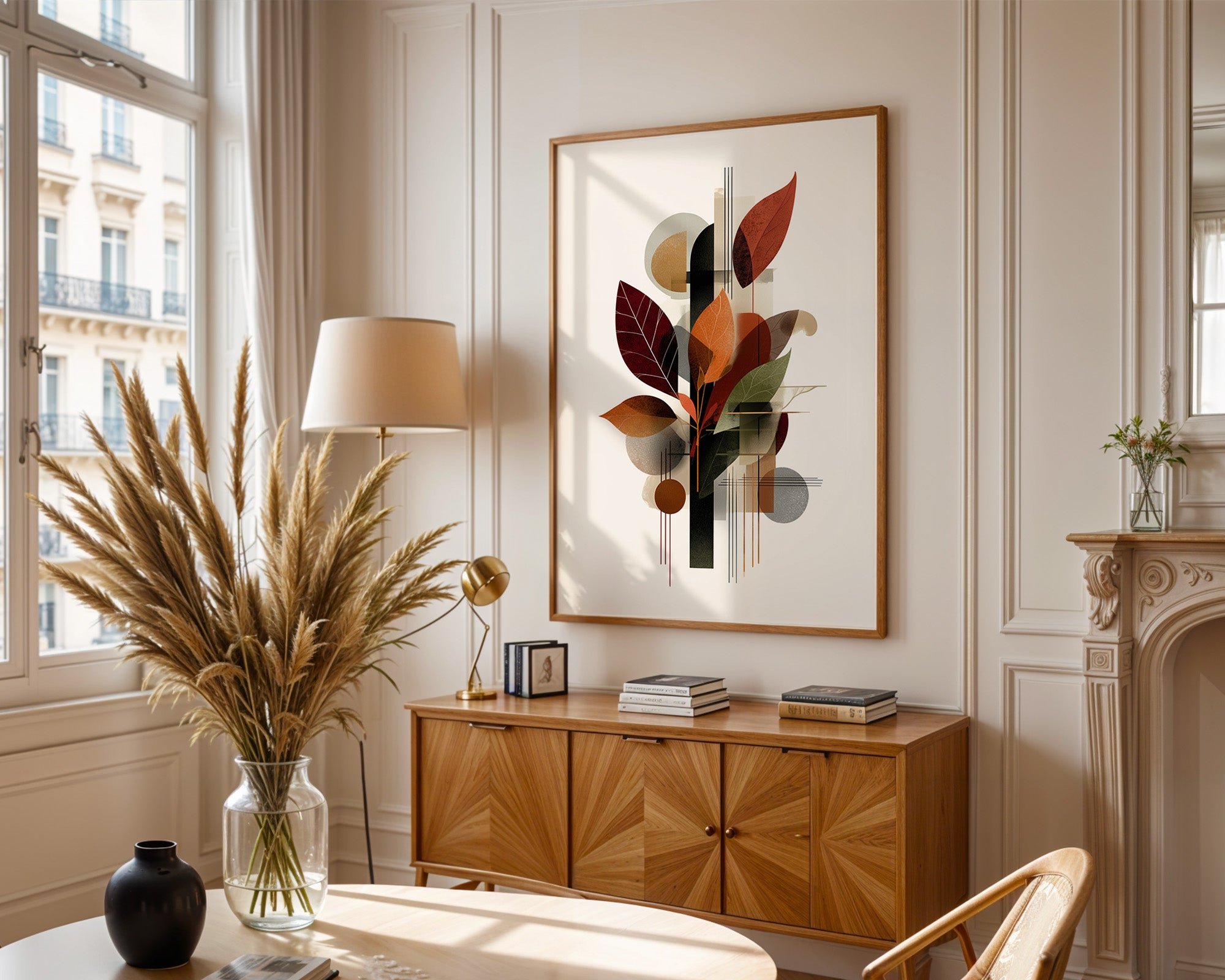 Herbstblätter Geometrische Abstraktion