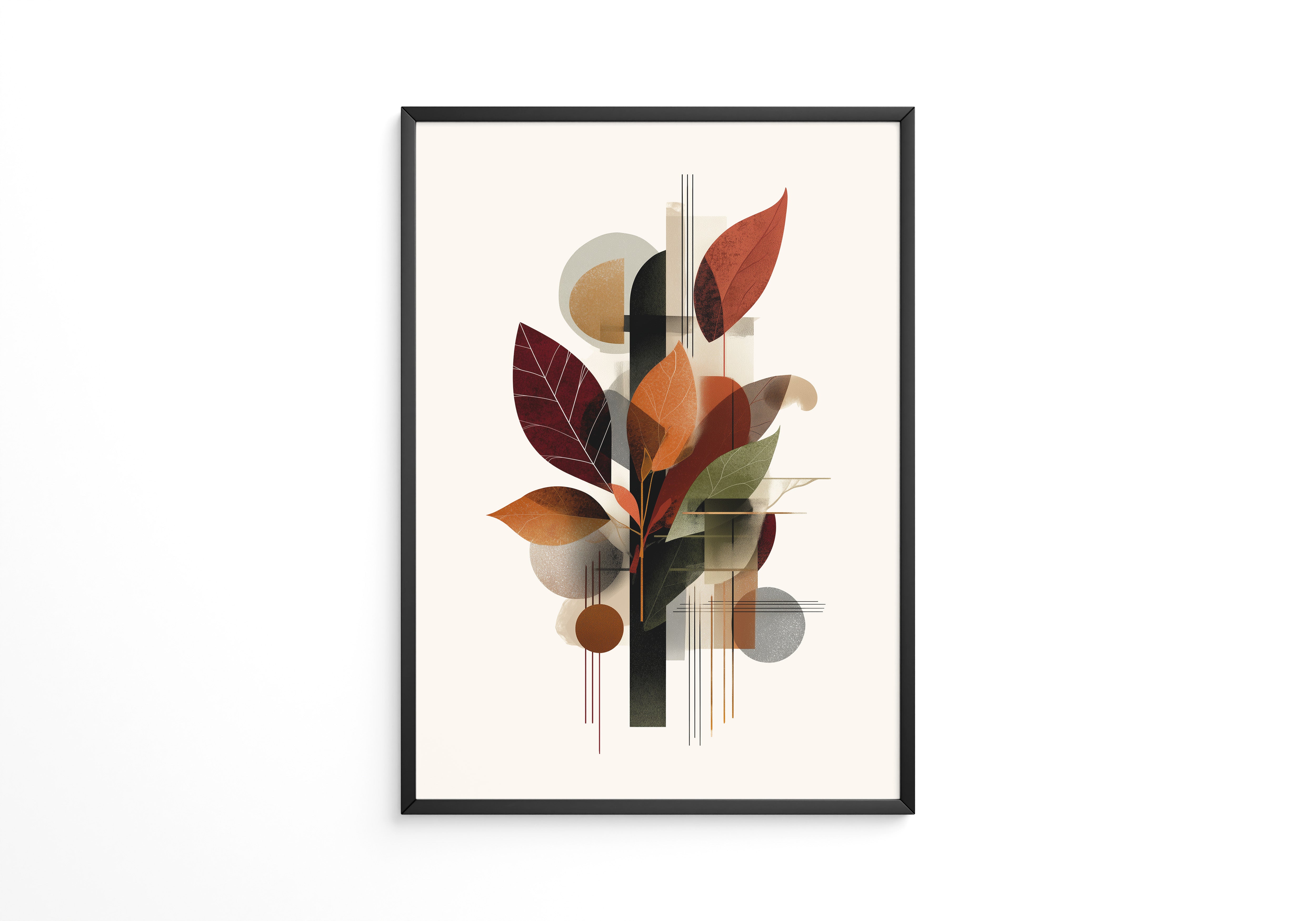 Herbstblätter Geometrische Abstraktion