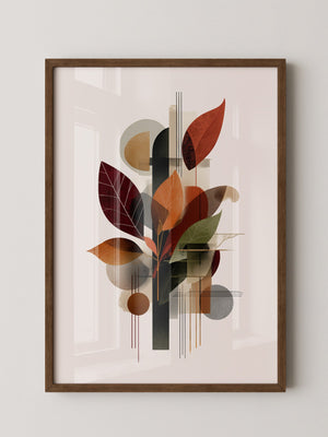 Herbstblätter Geometrische Abstraktion