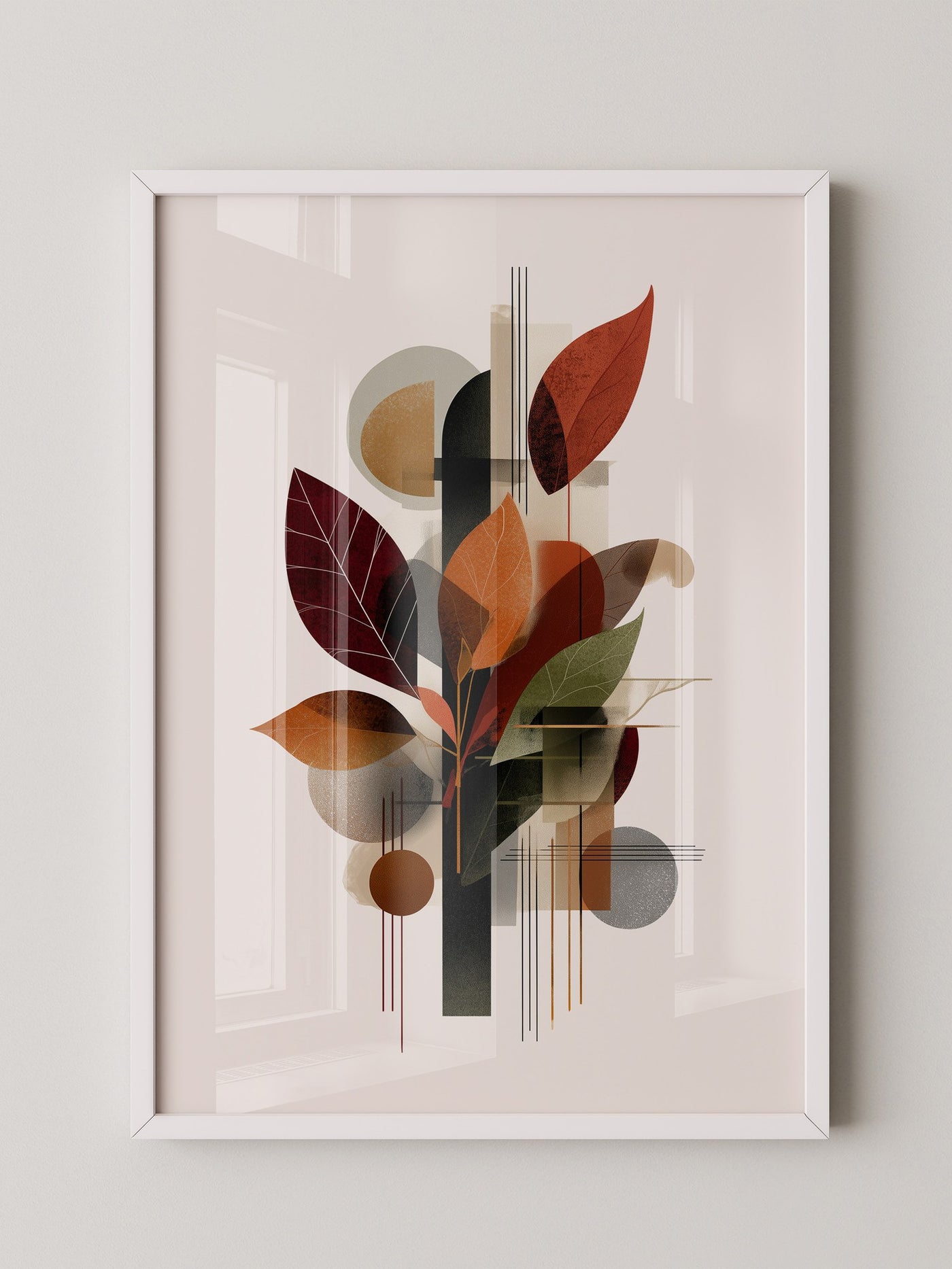 Herbstblätter Geometrische Abstraktion