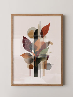Herbstblätter Geometrische Abstraktion
