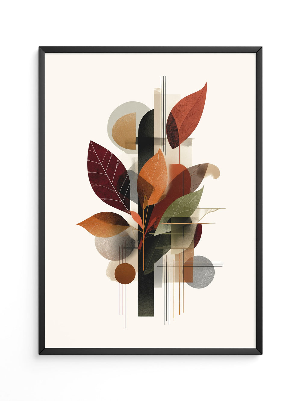 Herbstblätter Geometrische Abstraktion