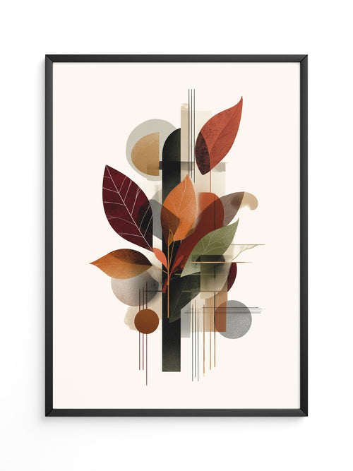 Herbstblätter Geometrische Abstraktion
