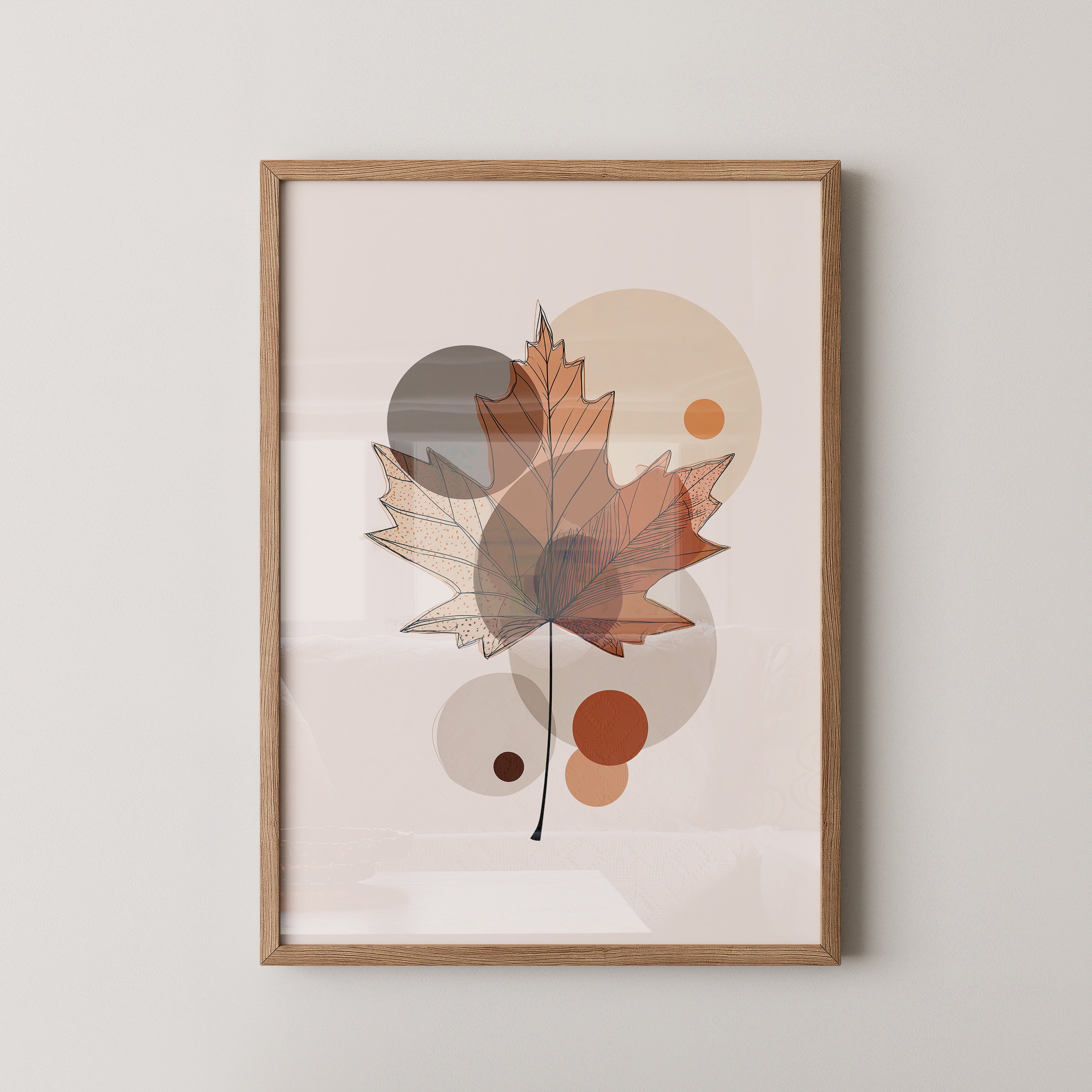 Ahornblatt Abstrakte Herbsttöne