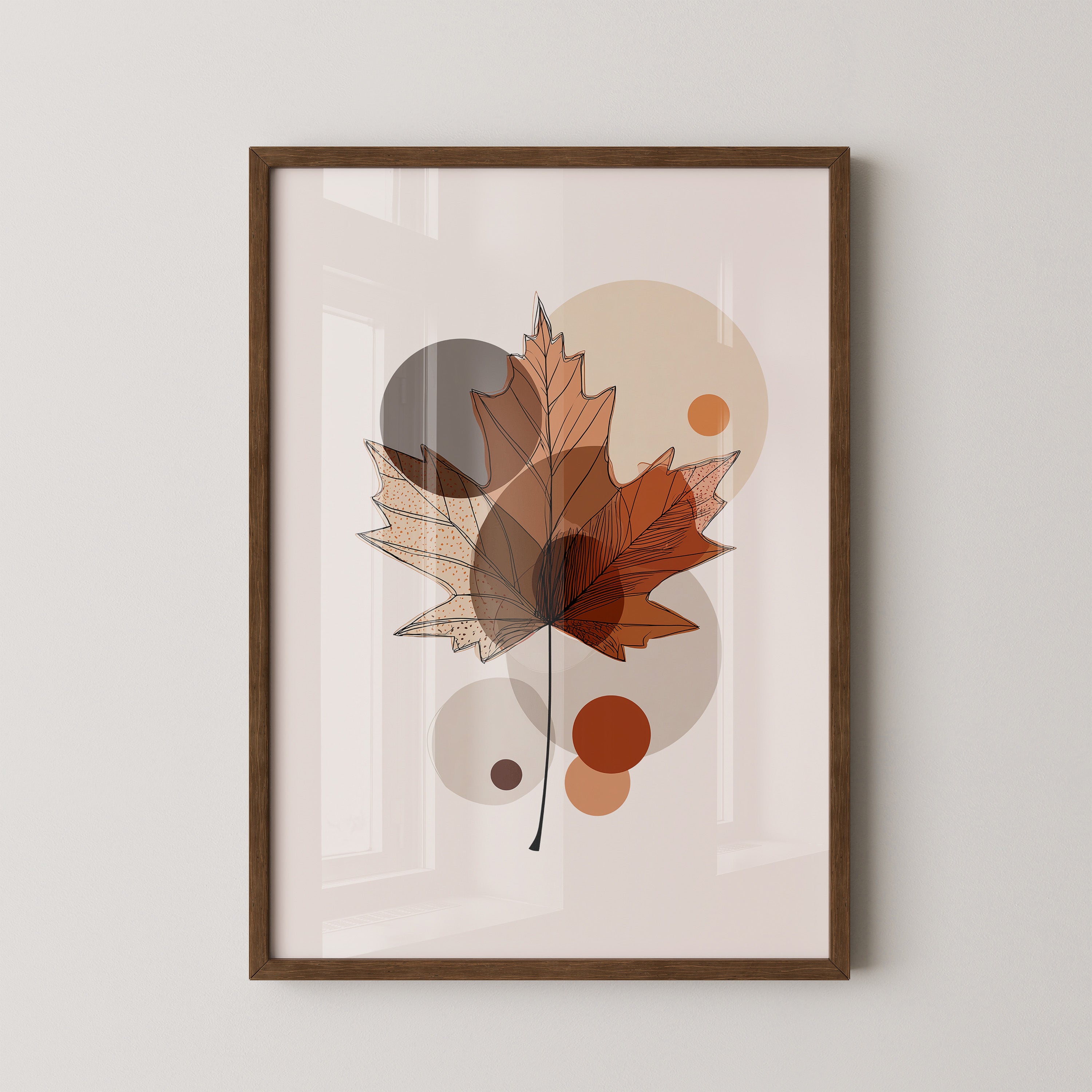 Ahornblatt Abstrakte Herbsttöne