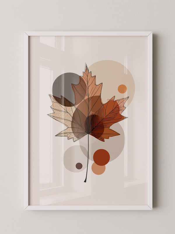 Ahornblatt Abstrakte Herbsttöne