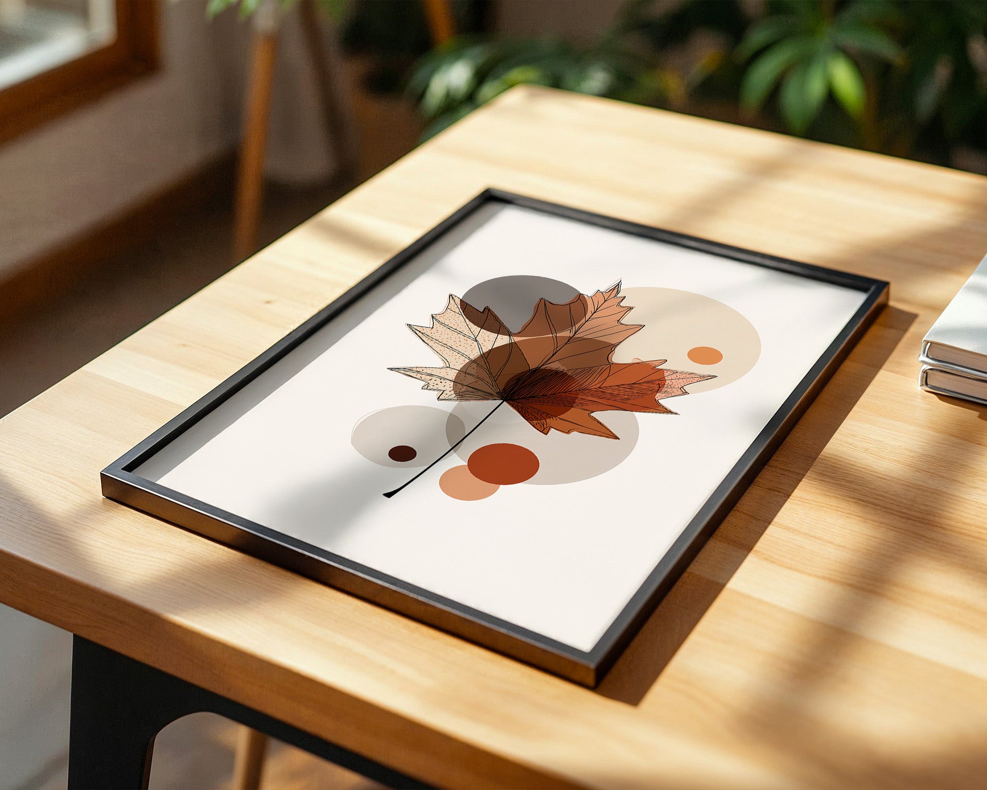 Ahornblatt Abstrakte Herbsttöne