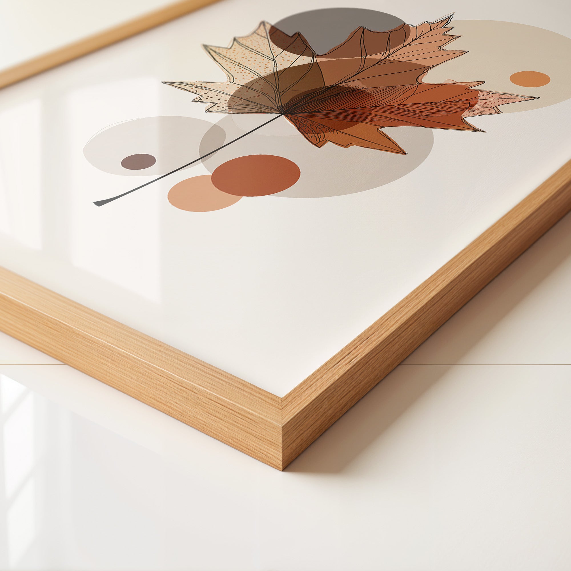 Ahornblatt Abstrakte Herbsttöne