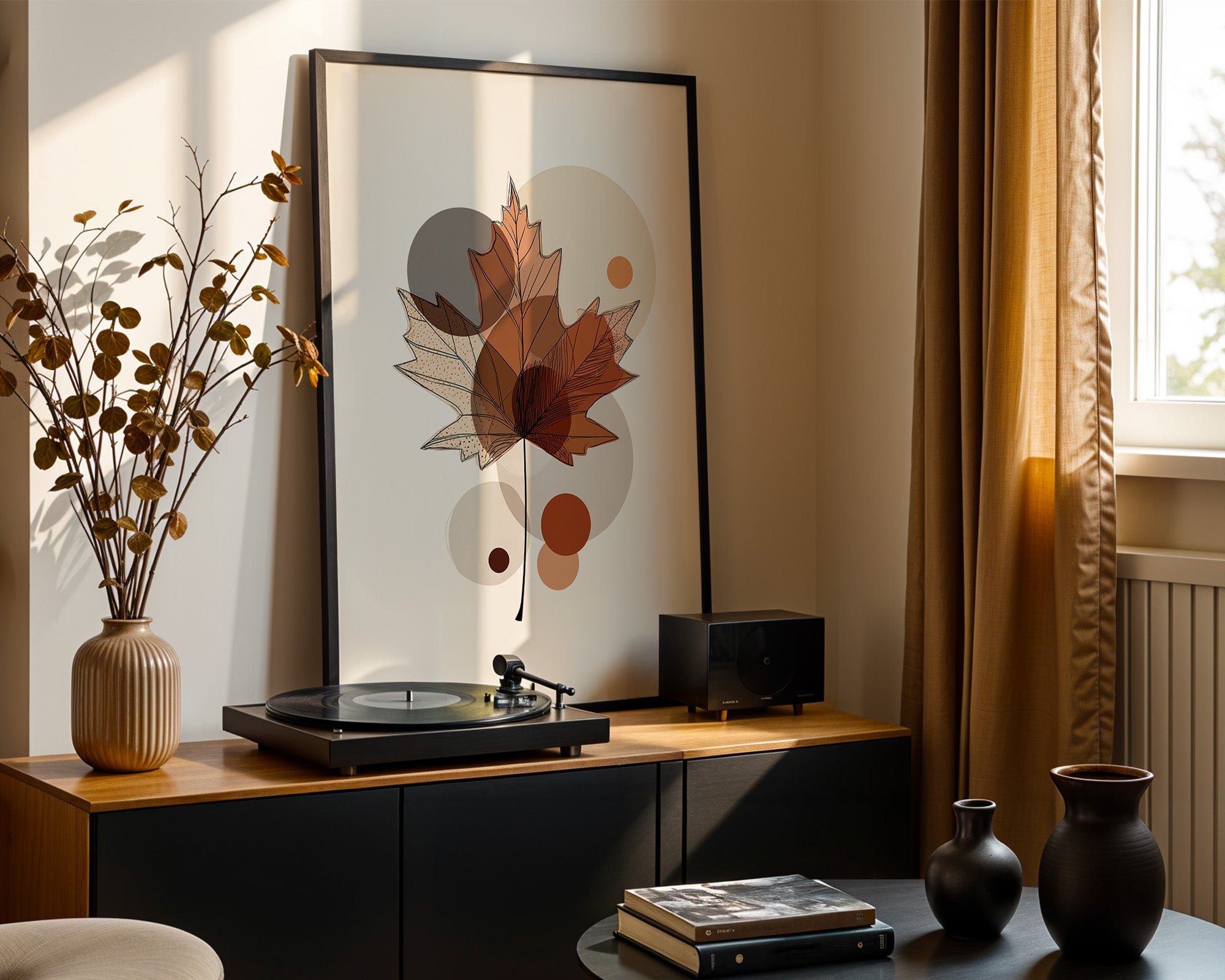 Ahornblatt Abstrakte Herbsttöne