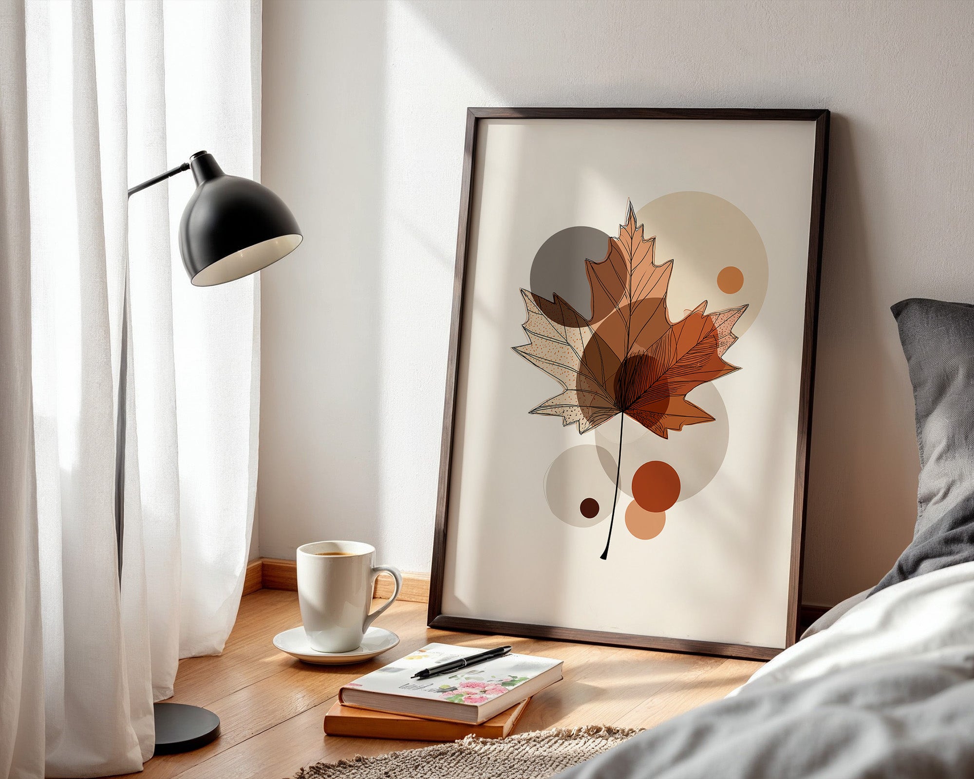 Ahornblatt Abstrakte Herbsttöne