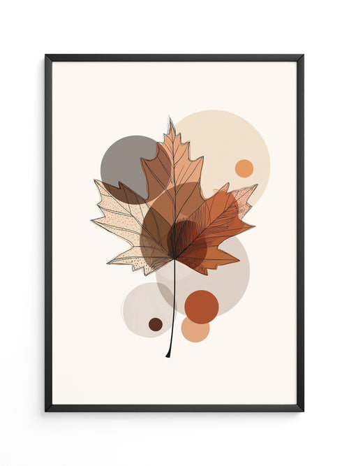 Ahornblatt Abstrakte Herbsttöne