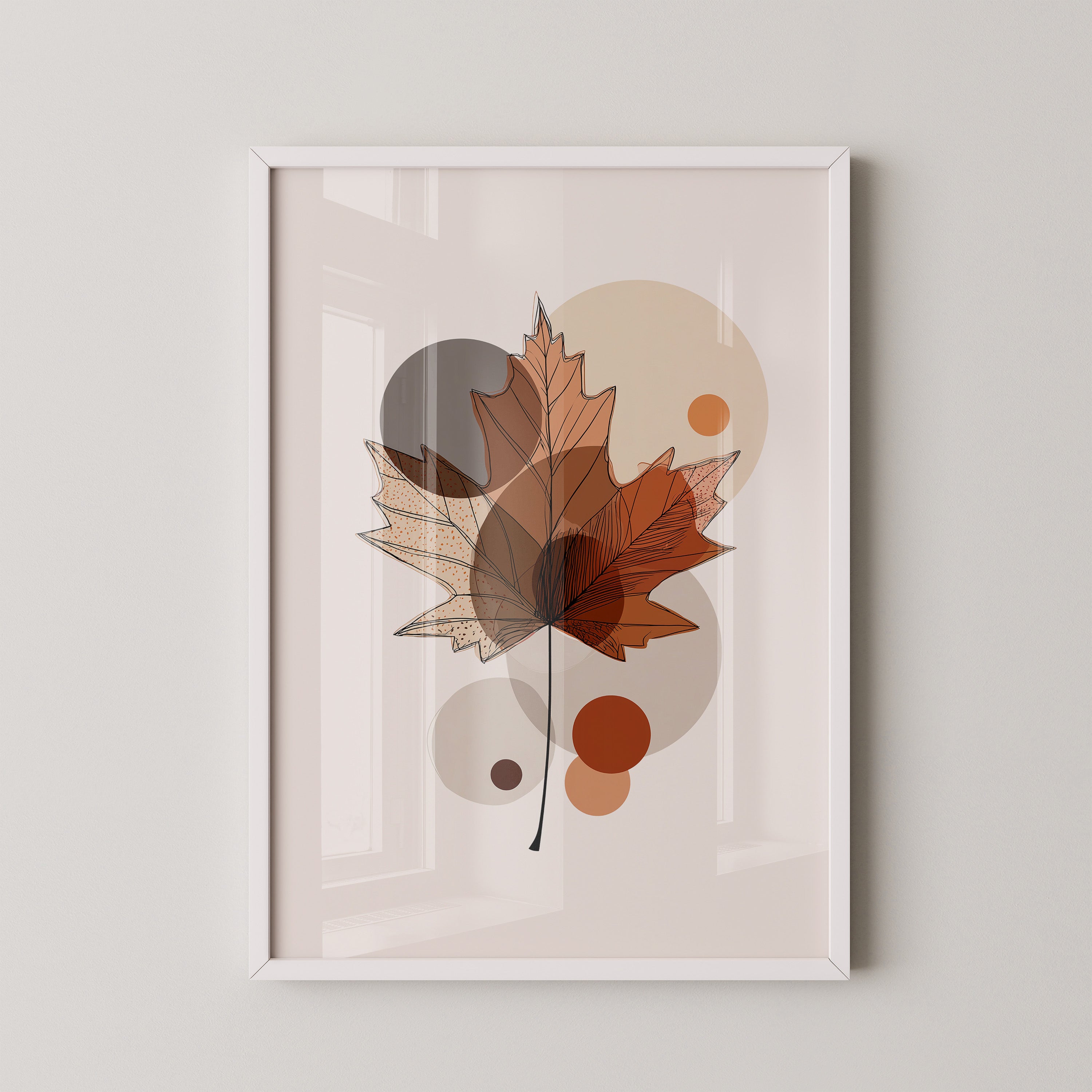 Ahornblatt Abstrakte Herbsttöne