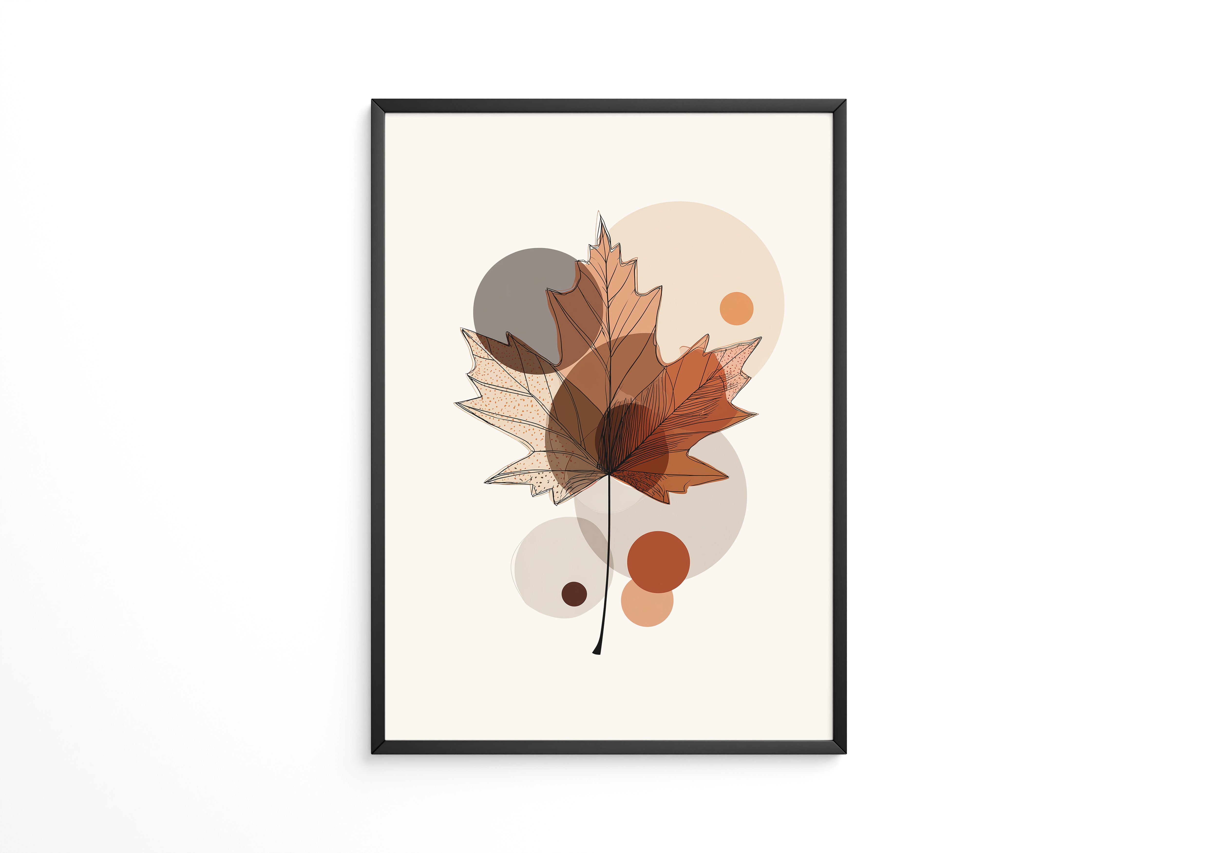 Ahornblatt Abstrakte Herbsttöne