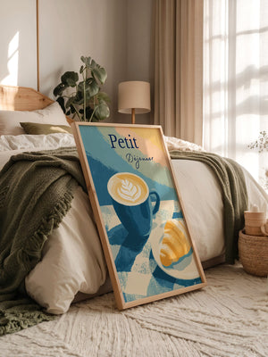 Cappuccino Croissant Pastelltöne