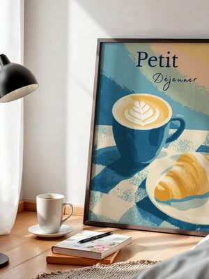 Cappuccino Croissant Pastelltöne