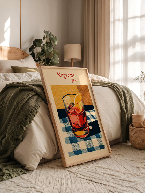Negroni Glas Retro-Muster