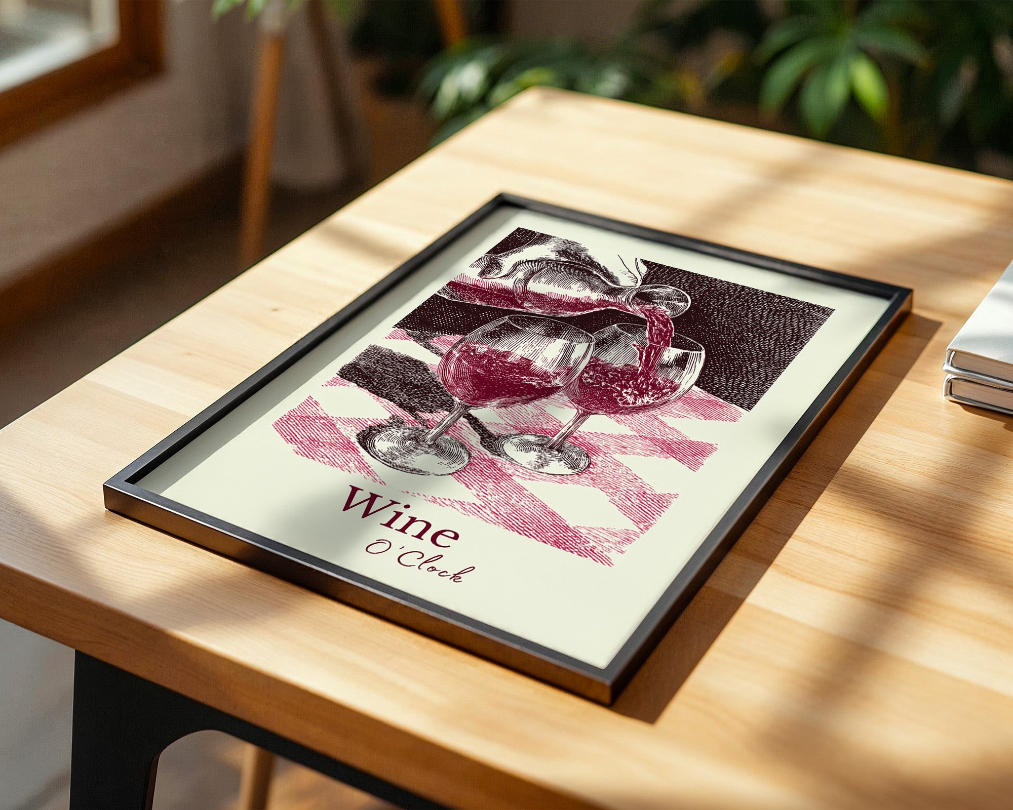 Weingläser Retro-Stil Rot