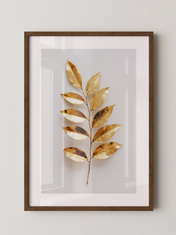 Goldene Blätter Minimalistisch