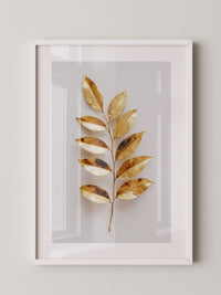 Goldene Blätter Minimalistisch