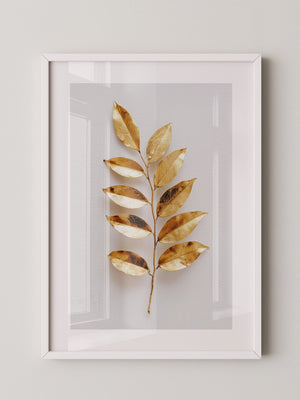 Goldene Blätter Minimalistisch