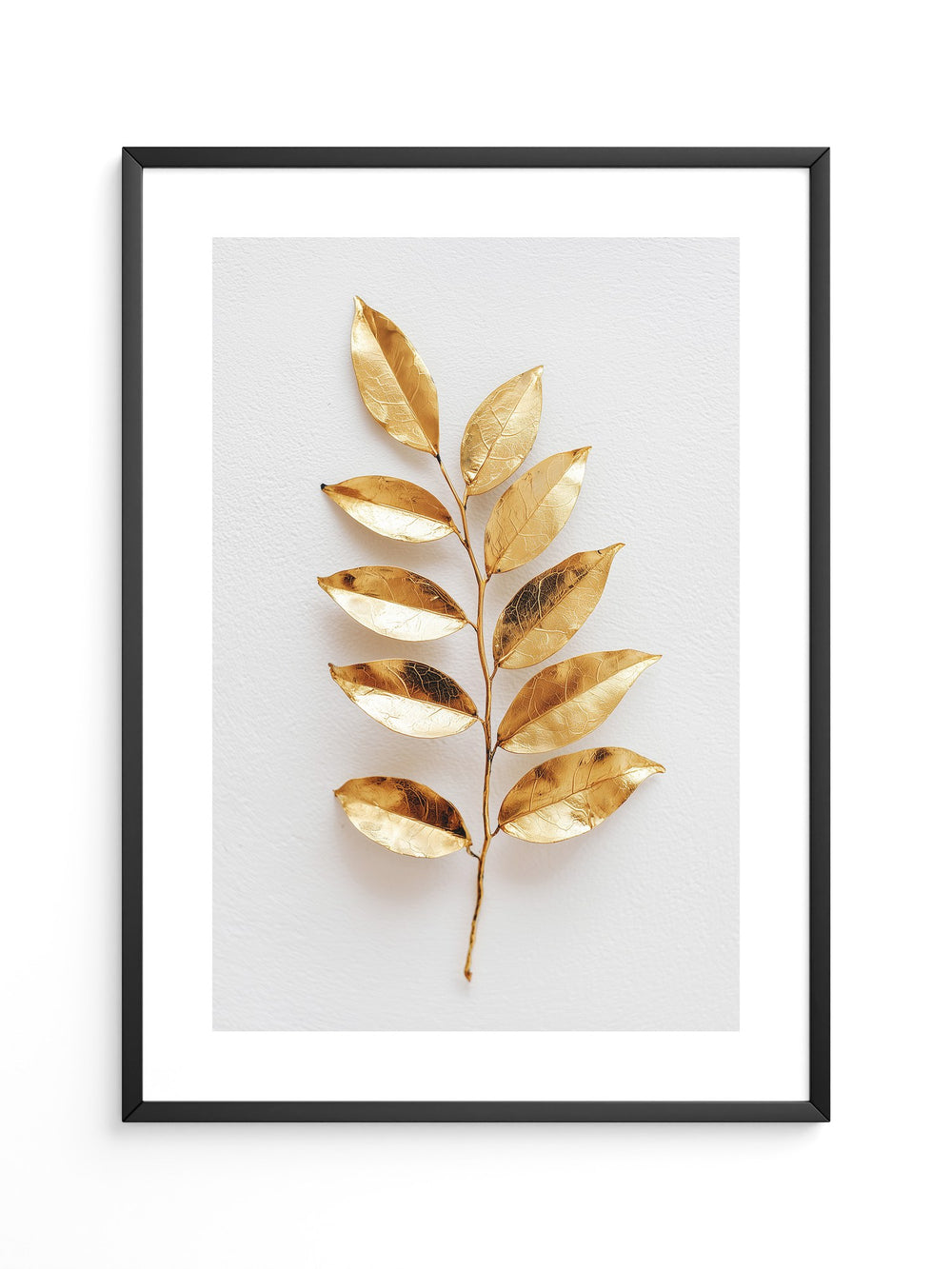 Goldene Blätter Minimalistisch