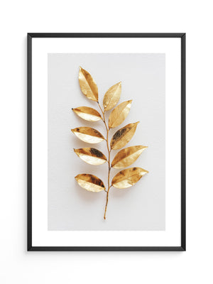 Goldene Blätter Minimalistisch