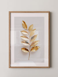 Goldene Blätter Minimalistisch