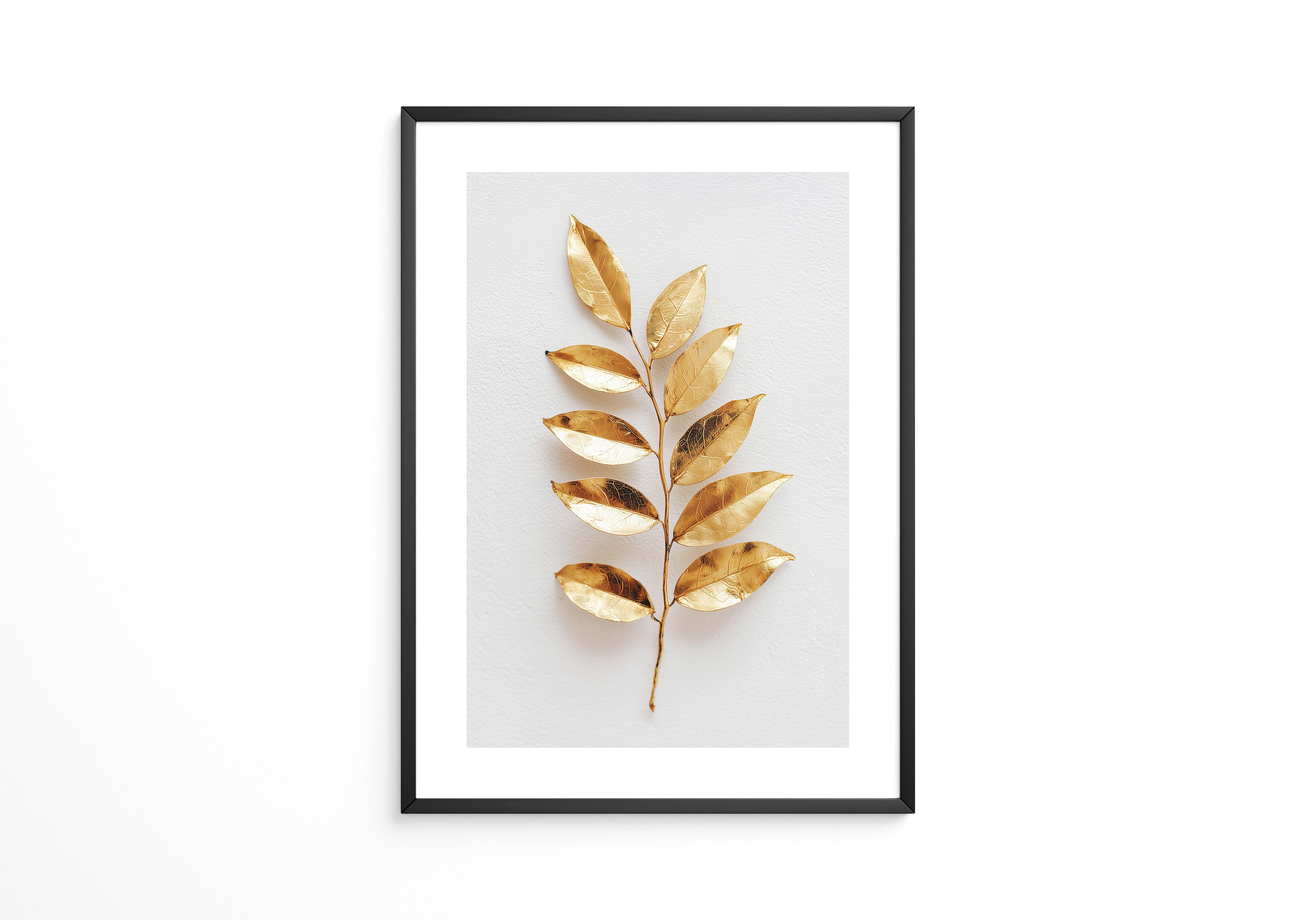 Goldene Blätter Minimalistisch