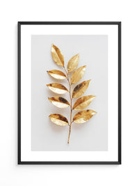 Goldene Blätter Minimalistisch