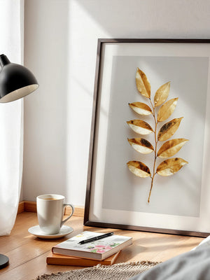 Goldene Blätter Minimalistisch