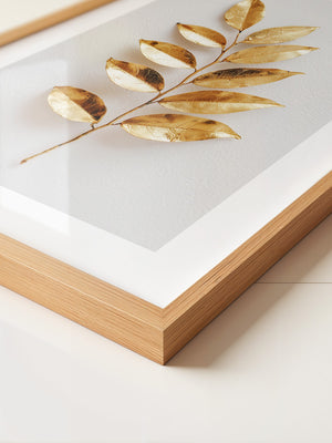 Goldene Blätter Minimalistisch