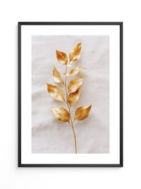 Goldene Blätter Minimalistisch