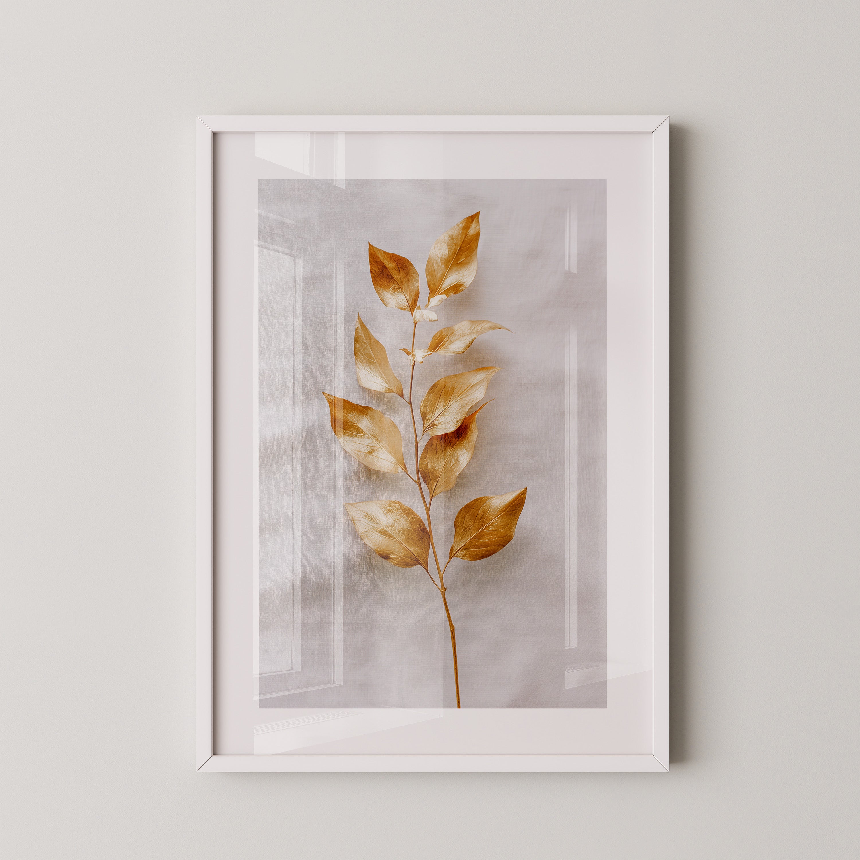 Goldene Blätter Minimalistisch