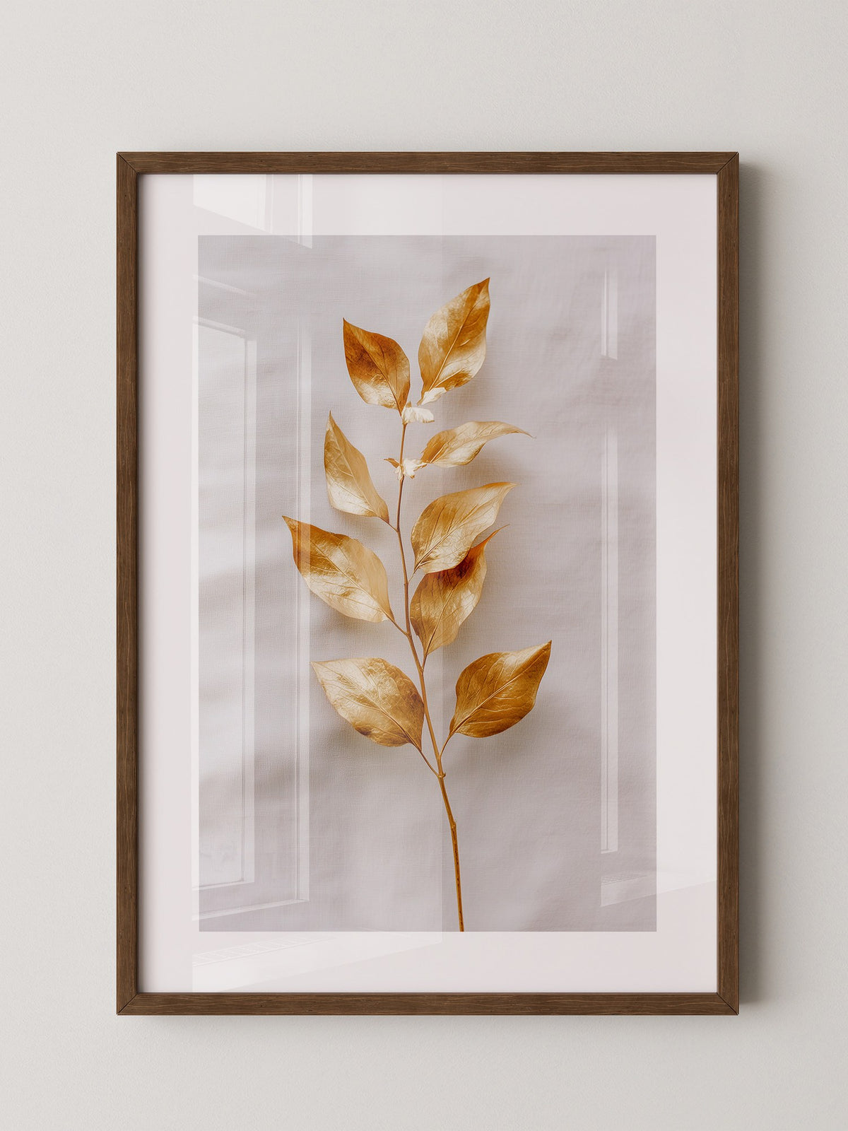 Goldene Blätter Minimalistisch