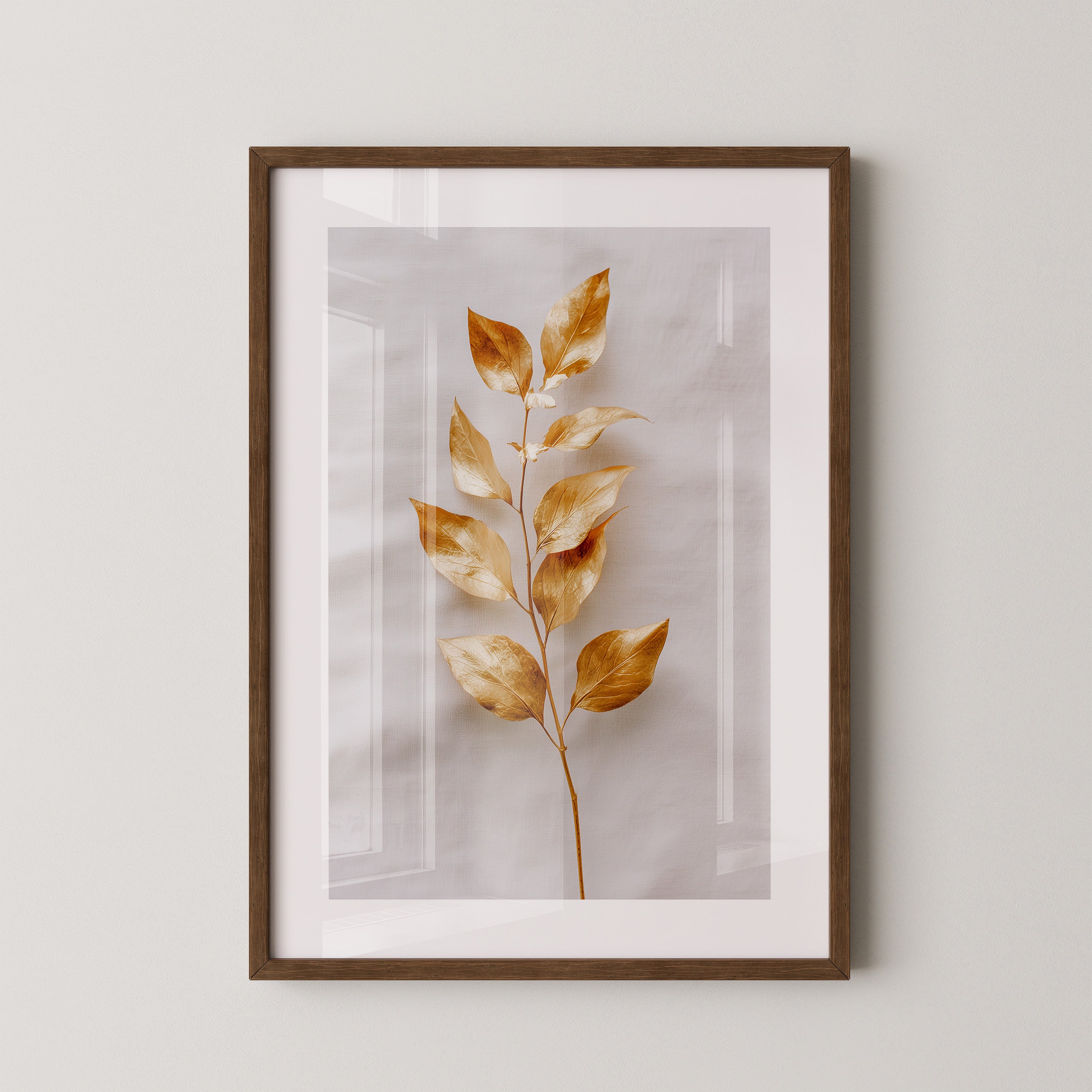 Goldene Blätter Minimalistisch