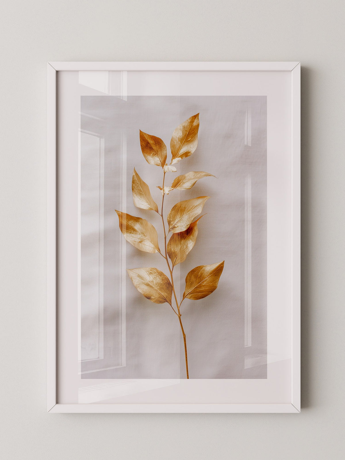 Goldene Blätter Minimalistisch