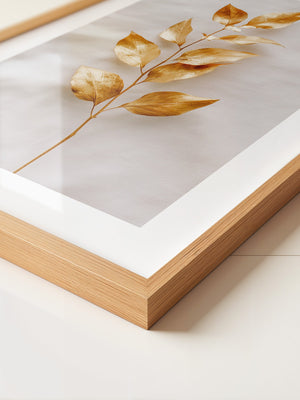 Goldene Blätter Minimalistisch