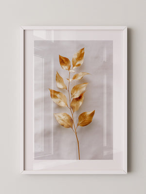 Goldene Blätter Minimalistisch