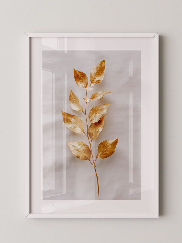 Goldene Blätter Minimalistisch