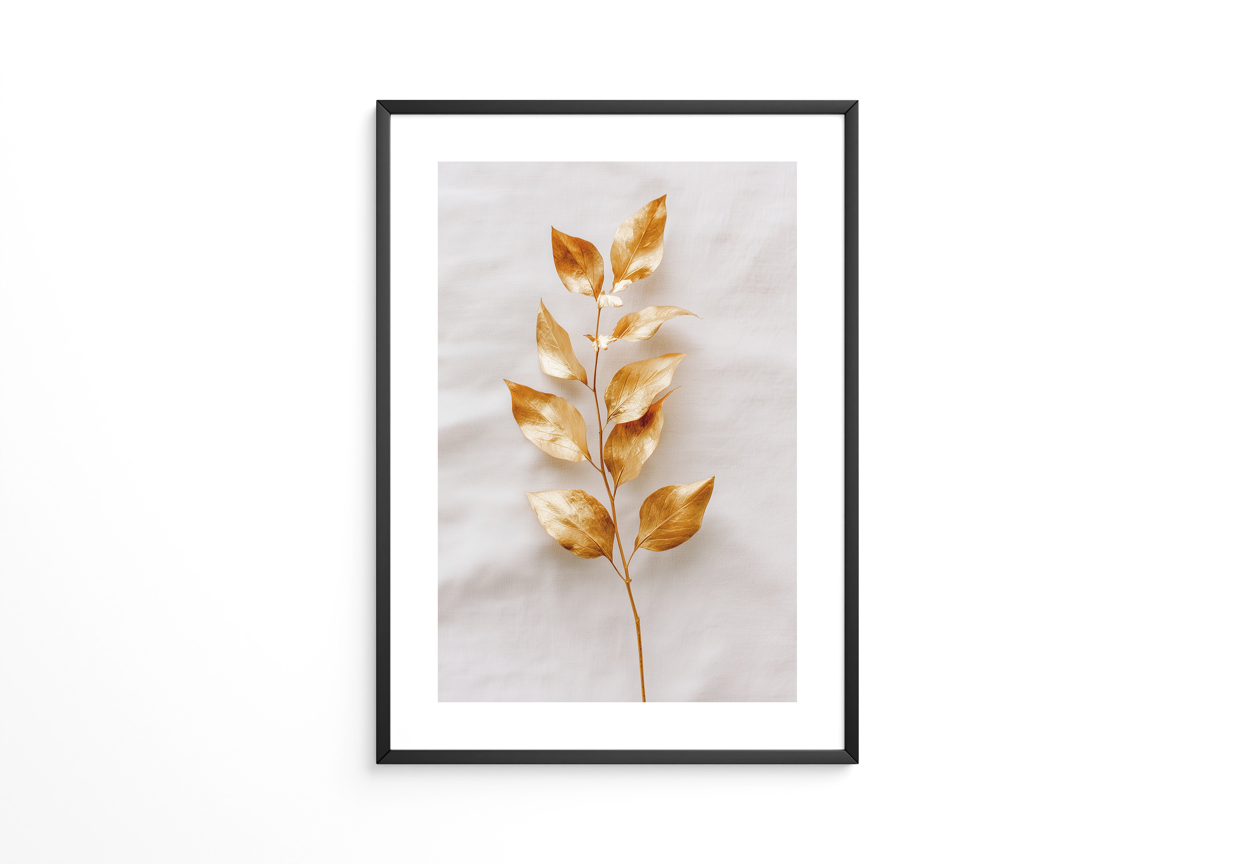 Goldene Blätter Minimalistisch