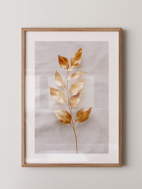 Goldene Blätter Minimalistisch