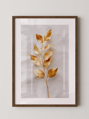Goldene Blätter Minimalistisch