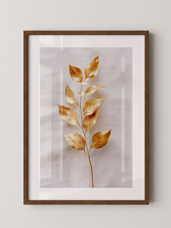Goldene Blätter Minimalistisch