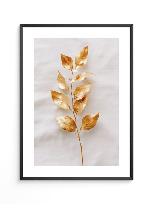 Goldene Blätter Minimalistisch