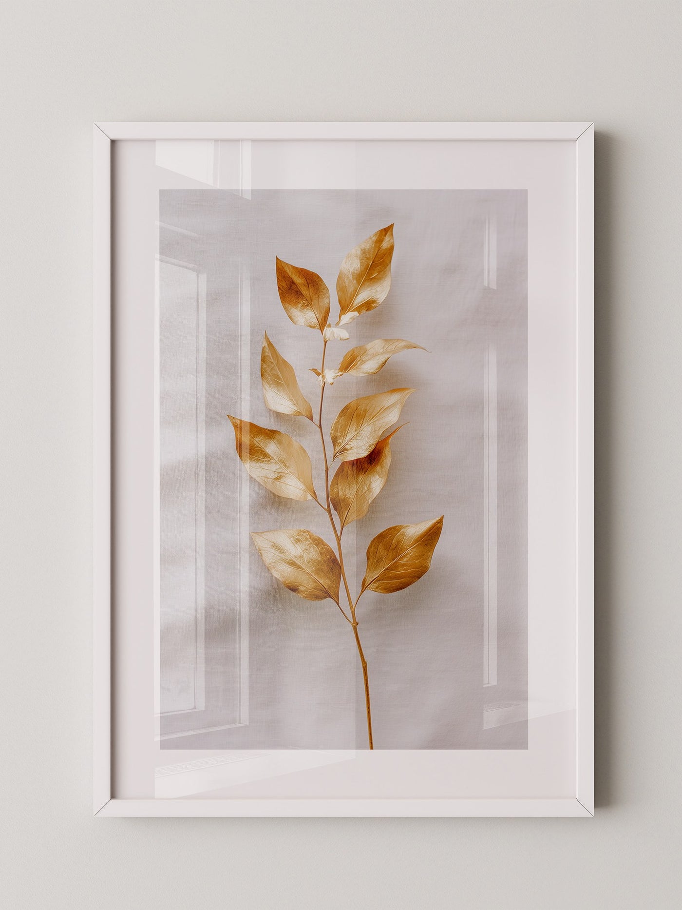 Goldene Blätter Minimalistisch