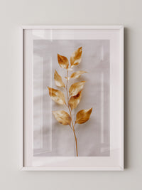 Goldene Blätter Minimalistisch