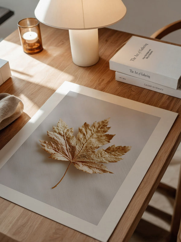 Goldenes Blatt edel