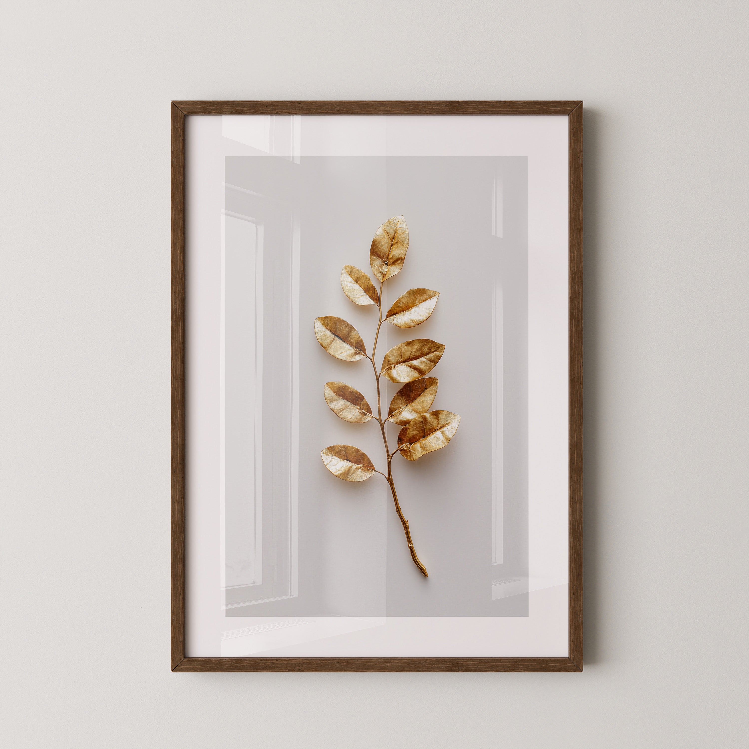 Goldene Blätter Minimalistisch