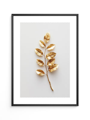 Goldene Blätter Minimalistisch