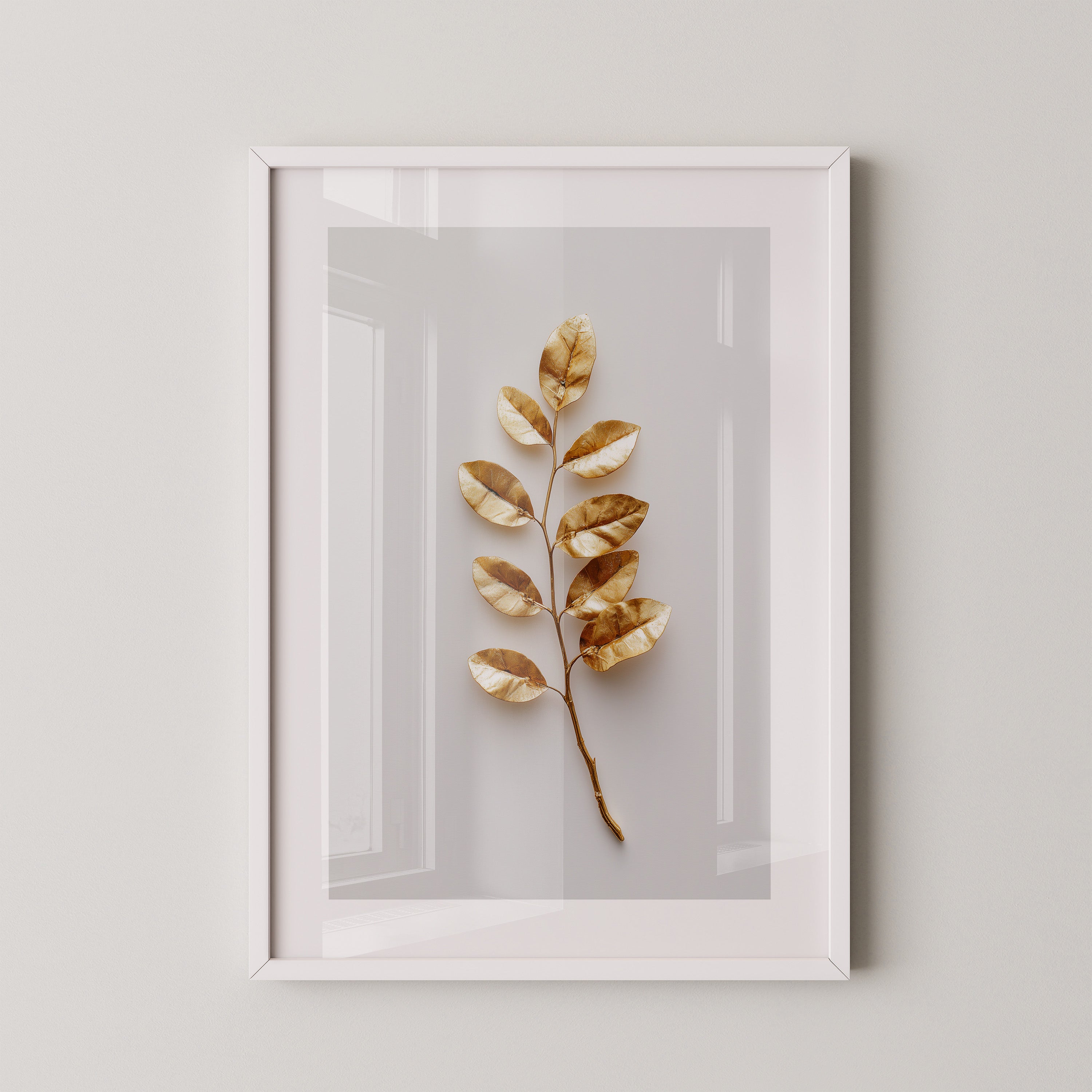 Goldene Blätter Minimalistisch